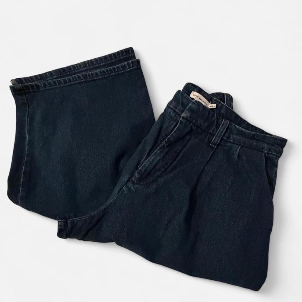 Good American Dark Blue Flare Jeans